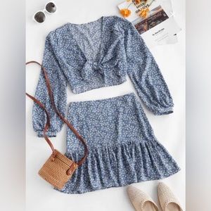 SOLDCute top and skirt set!